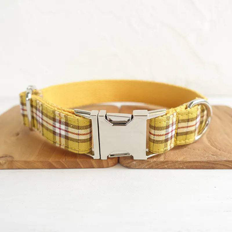 Ensemble TARTAN CHIC – Collier, Laisse & Nœud Papillon