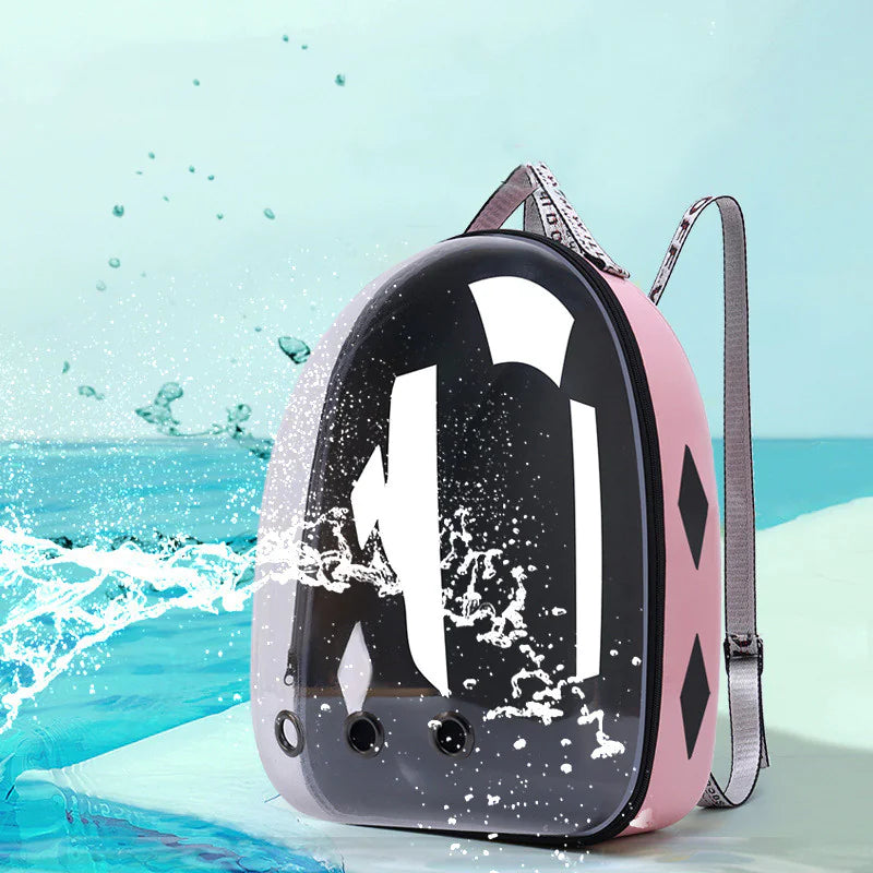 Sac à Dos Capsule Transparent – Confort & Sécurité pour Chat et Petit Chien