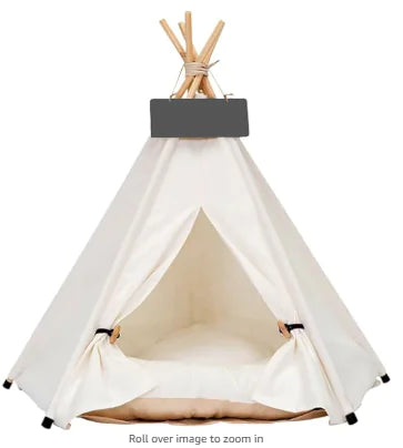 Tipi Confort en Bois – Niche Chic pour Chat & Petit Chien 🐾