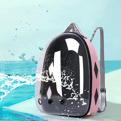 Sac à Dos Capsule Transparent – Confort & Sécurité pour Chat et Petit Chien